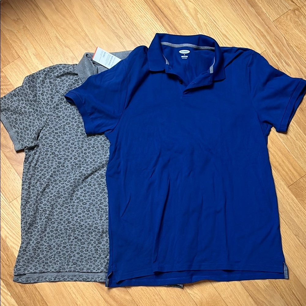 Set of 2 | Old Navy Blue and Gray (NWT) Polo Shirts